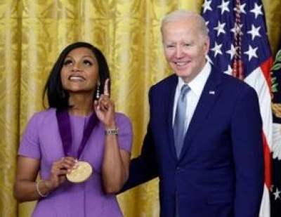 Mindy’s ‘still processing’ receiving National Medal of Arts from President Joe Biden