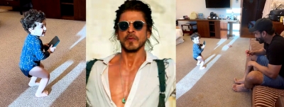 SRK praises ‘chota Pathaan’ as he dances to ‘Jhoome Jo Pathaan’