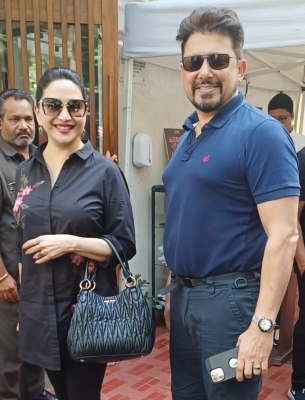 Madhuri Dixit Nene steps out for lunch with hubby
