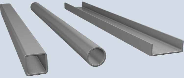 Different types of steel hollow sections
