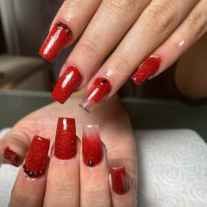 Red Nails Design