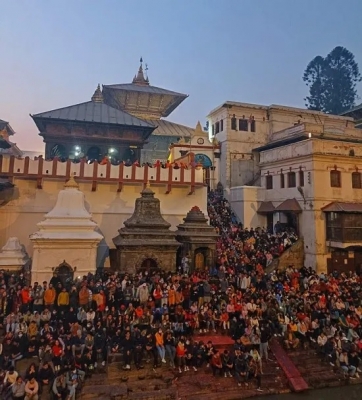 Thousands throng Nepal’s Pashupatinath temple during Mahashivaratri celebrations