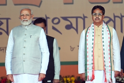 PM Modi congratulates Tripura CM Manik Saha