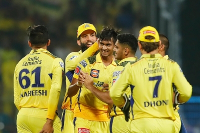 IPL 2023: Rahane, Conway, Dube fifties propel Chennai to top of table with 49-run win over KKR (Ld)
