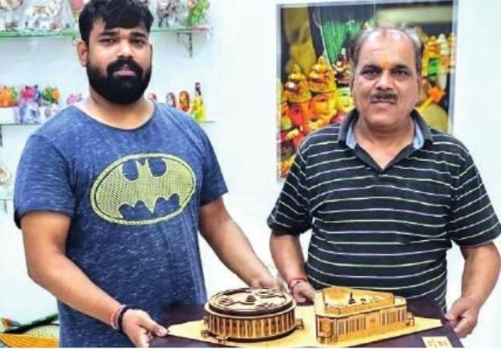 Varanasi artisans make miniature models of new Parliament